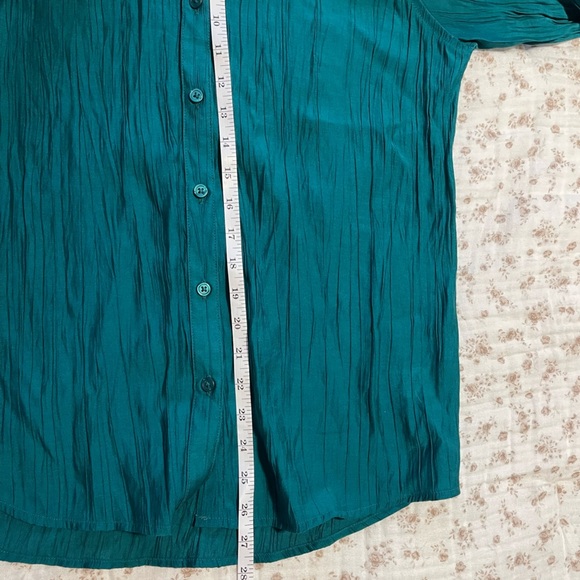A New Day Teal/Green Button-Down Shirt - Picture 6 of 7